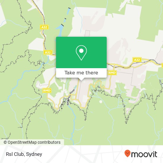 Rsl Club map