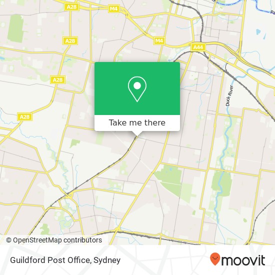 Guildford Post Office map