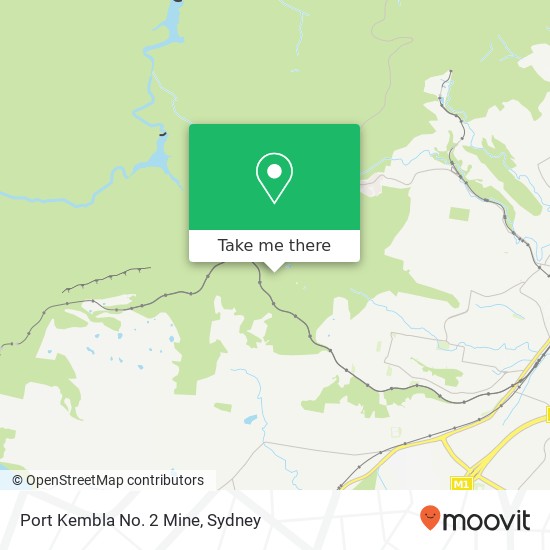 Port Kembla No. 2 Mine map