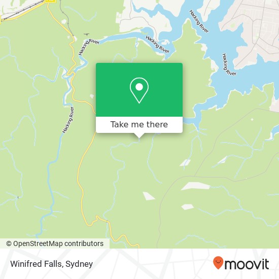 Winifred Falls map