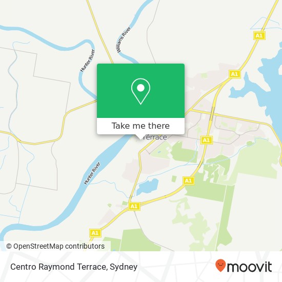 Centro Raymond Terrace map