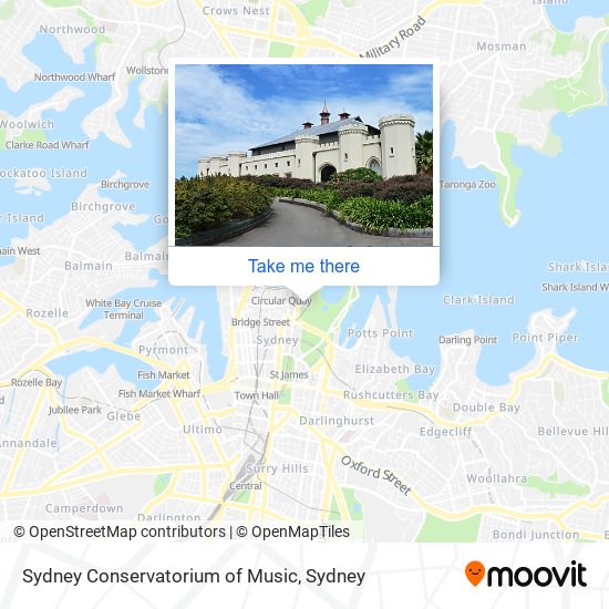Sydney Conservatorium of Music map