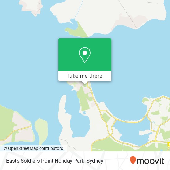 Easts Soldiers Point Holiday Park map