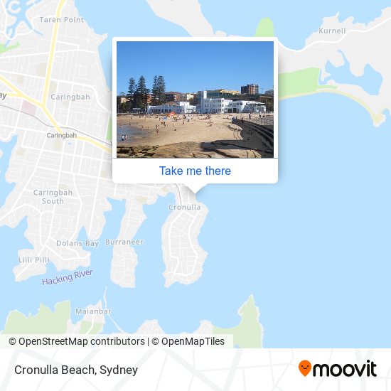 Cronulla Beach map
