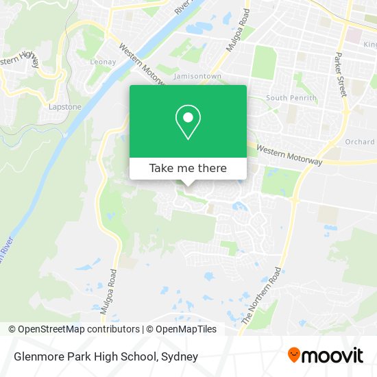 Mapa Glenmore Park High School