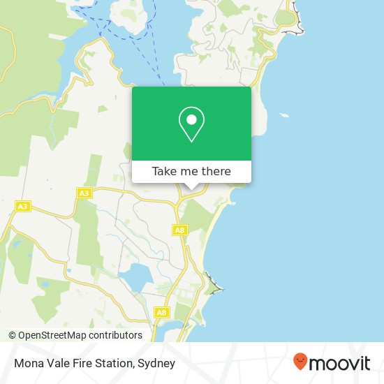 Mona Vale Fire Station map