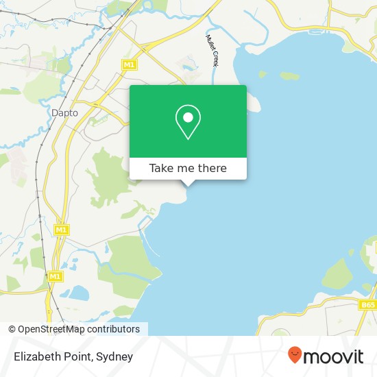 Elizabeth Point map