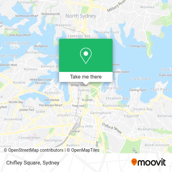 Chifley Square map