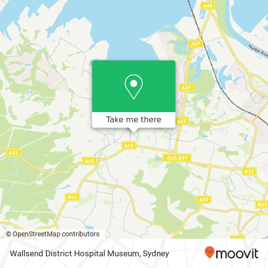 Wallsend District Hospital Museum map