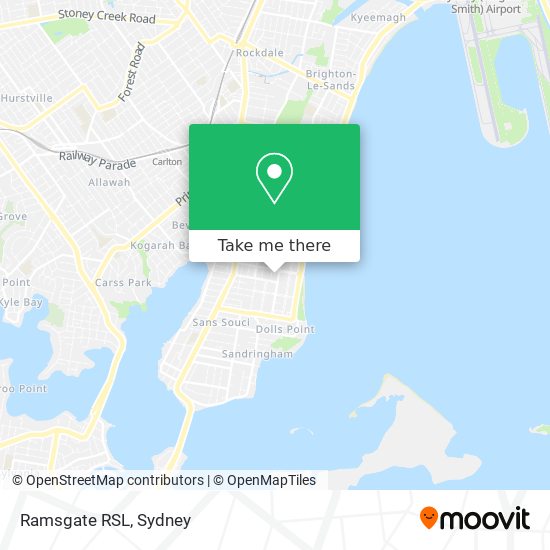 Ramsgate RSL map