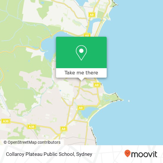 Mapa Collaroy Plateau Public School