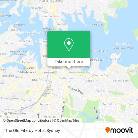 The Old Fitzroy Hotel map