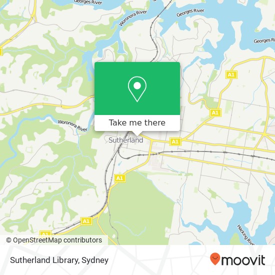 Sutherland Library map