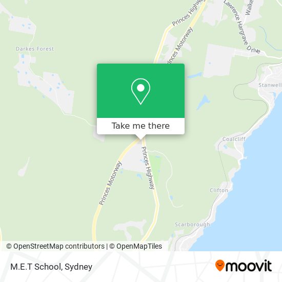 M.E.T School map