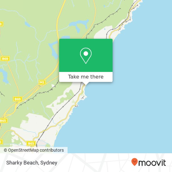 Sharky Beach map