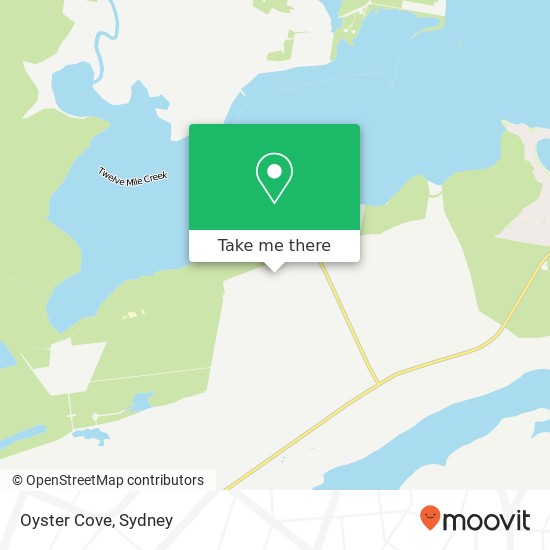 Oyster Cove map