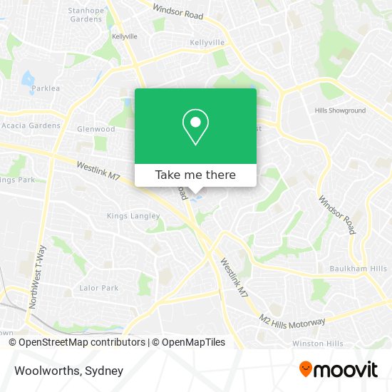 Mapa Woolworths