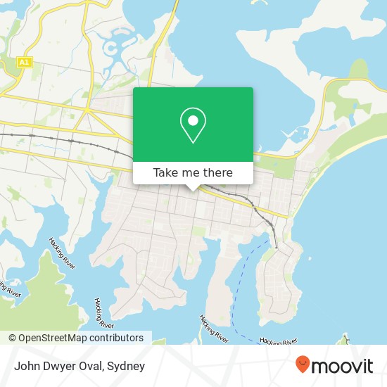 Mapa John Dwyer Oval