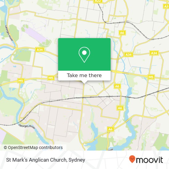 St Mark's Anglican Church map