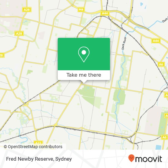 Fred Newby Reserve map