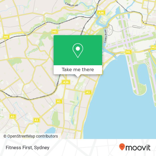 Fitness First map