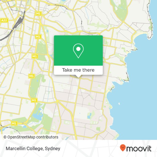 Marcellin College map