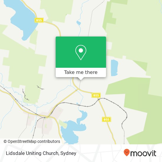 Lidsdale Uniting Church map
