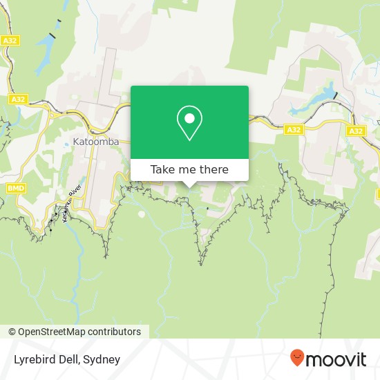 Lyrebird Dell map