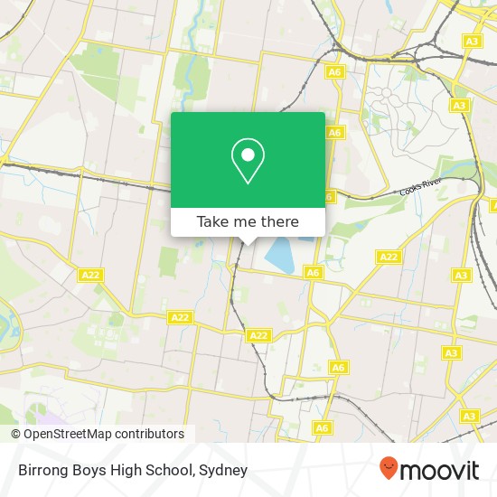 Mapa Birrong Boys High School
