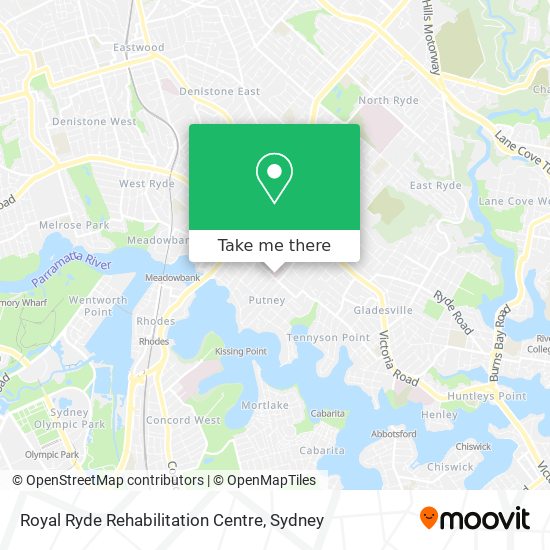 Royal Ryde Rehabilitation Centre map