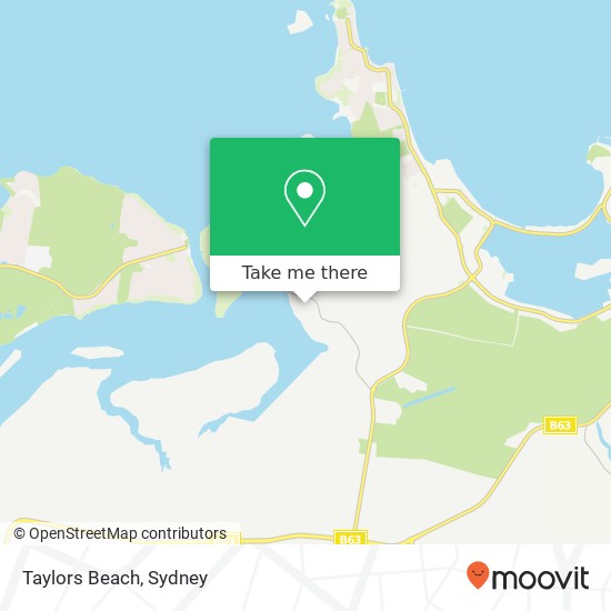Taylors Beach map