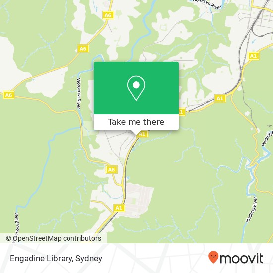 Engadine Library map
