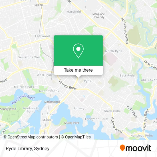 Ryde Library map