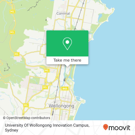 Mapa University Of Wollongong Innovation Campus
