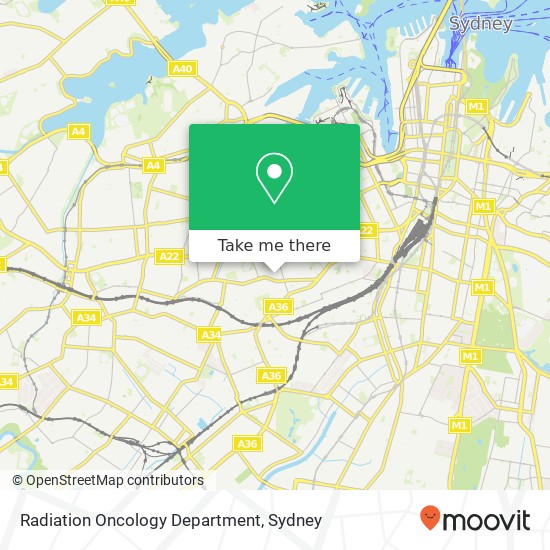 Radiation Oncology Department map