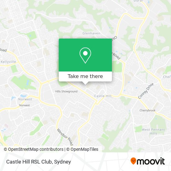 Castle Hill RSL Club map