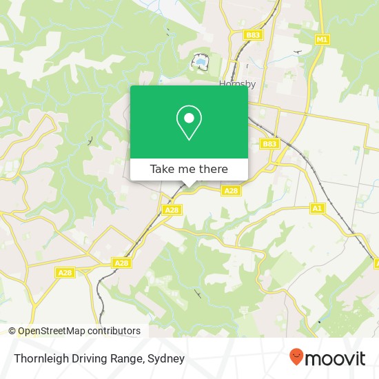 Thornleigh Driving Range map