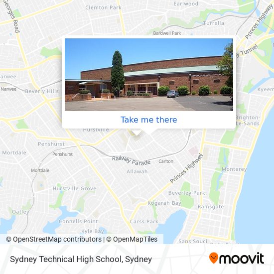 Sydney Technical High School map