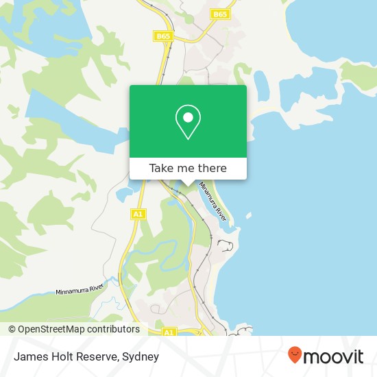 James Holt Reserve map