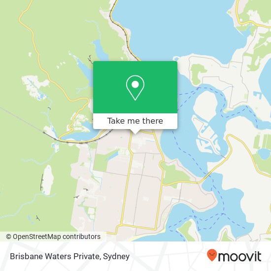 Brisbane Waters Private map