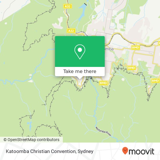 Mapa Katoomba Christian Convention