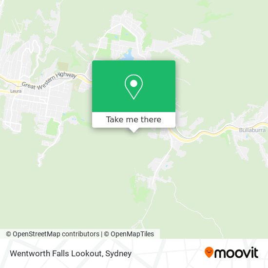 Wentworth Falls Lookout map