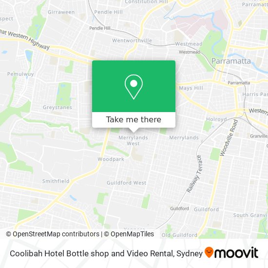Mapa Coolibah Hotel Bottle shop and Video Rental