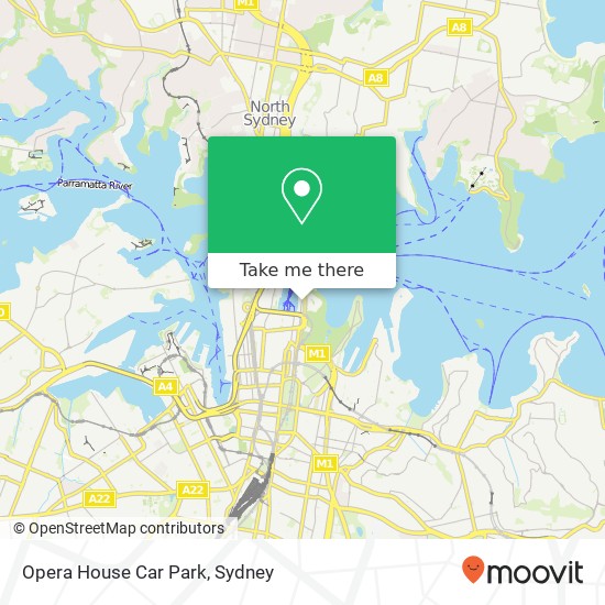 Mapa Opera House Car Park