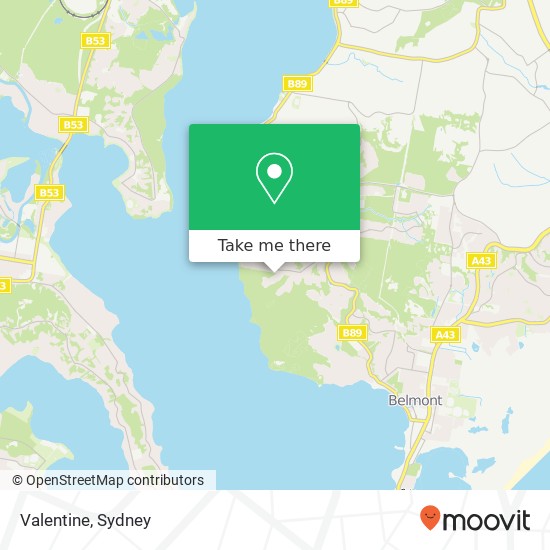 Mapa Valentine