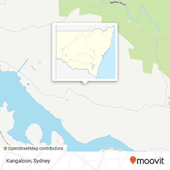 Mapa Kangaloon