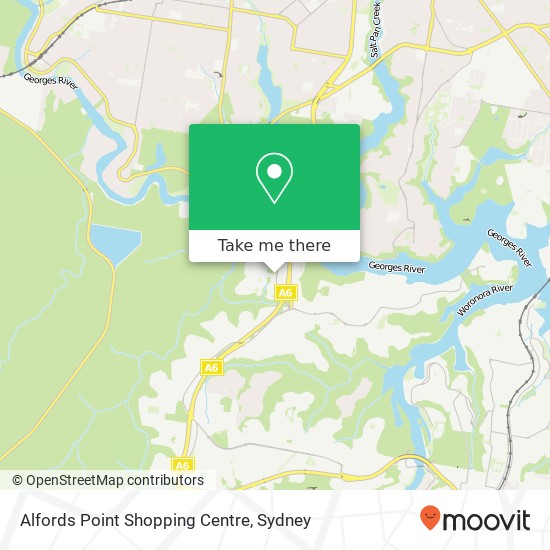 Alfords Point Shopping Centre map
