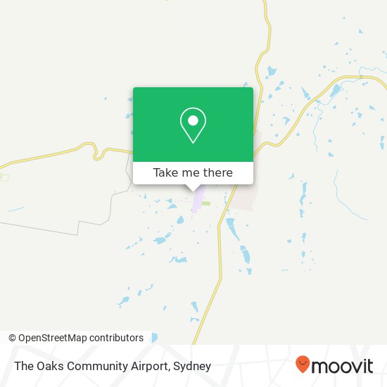 The Oaks Community Airport map