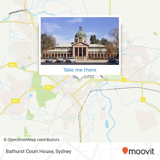 Mapa Bathurst Court House