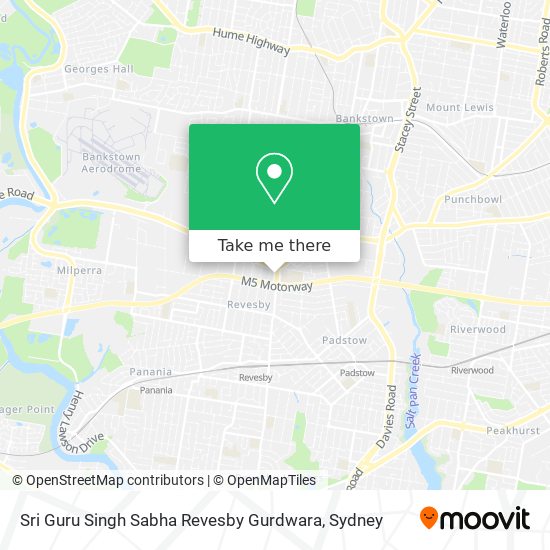 Sri Guru Singh Sabha Revesby Gurdwara map